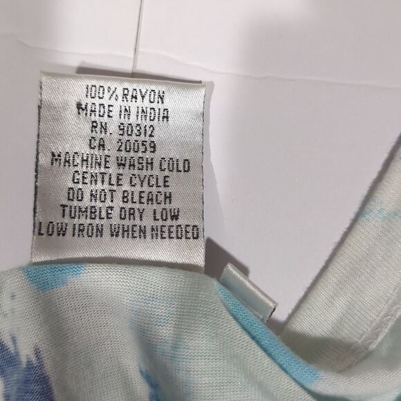 Parsley & Sage Top Womens Large Blue White Art Tunic - Picture 7 of 9